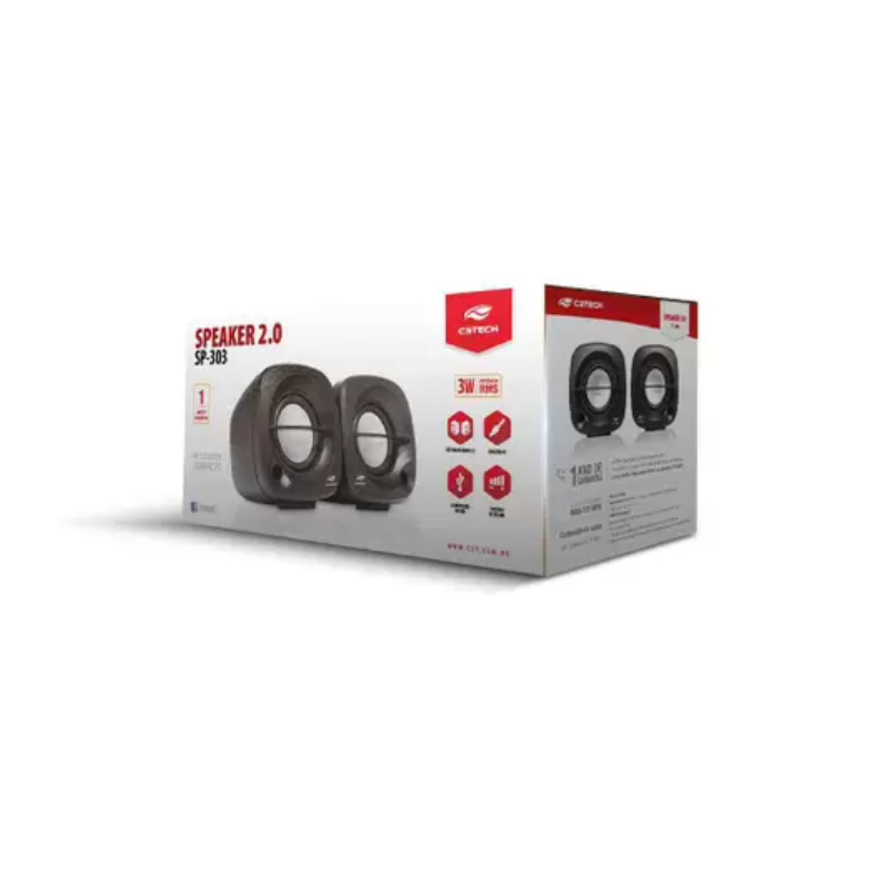 caixa de som 2 0 c3tech sp 303bk 3
