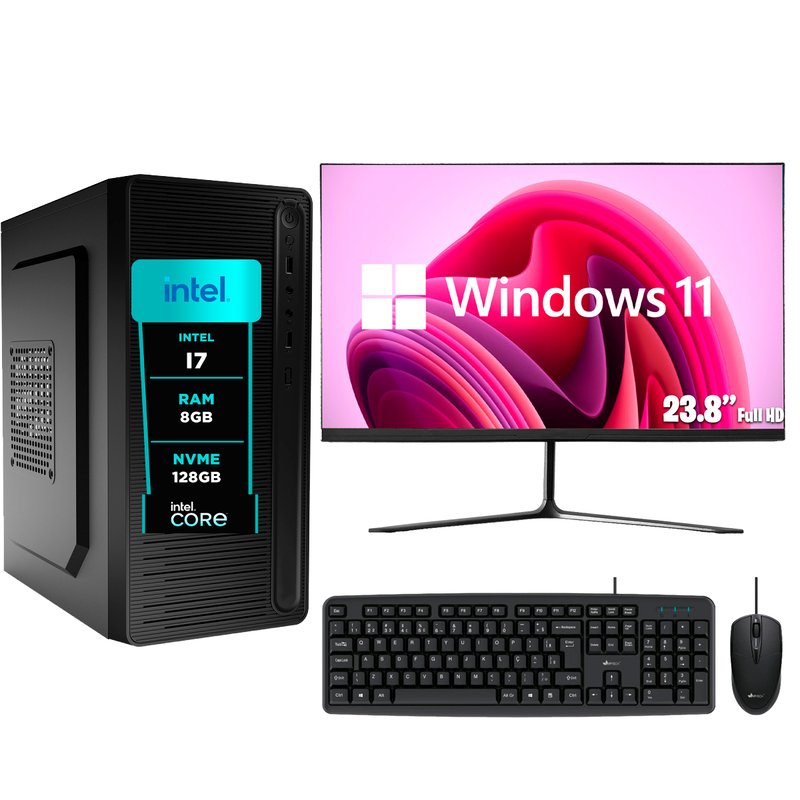 computador i7 8gb 128 nvme 24